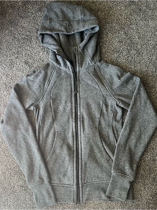 lululemon athletica Tops - Lululemon Gray Scuba Full-Zip Hoodie